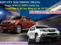 ISUZU KHUYẾN MÃI LỚN DÀNH CHO MU-X VÀ D-MAX T4/2017