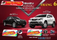 CHƯƠNG TRÌNH KHUYẾN MÃI THÁNG 6/2017 CỦA ISUZU