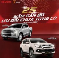 ISUZU 25 NĂM GẮN BÓ – ƯU ĐÃI CHƯA TỪNG CÓ LÊN ĐẾN 240 TRIỆU CHO DÒNG XE MU-X VÀ D-MAX